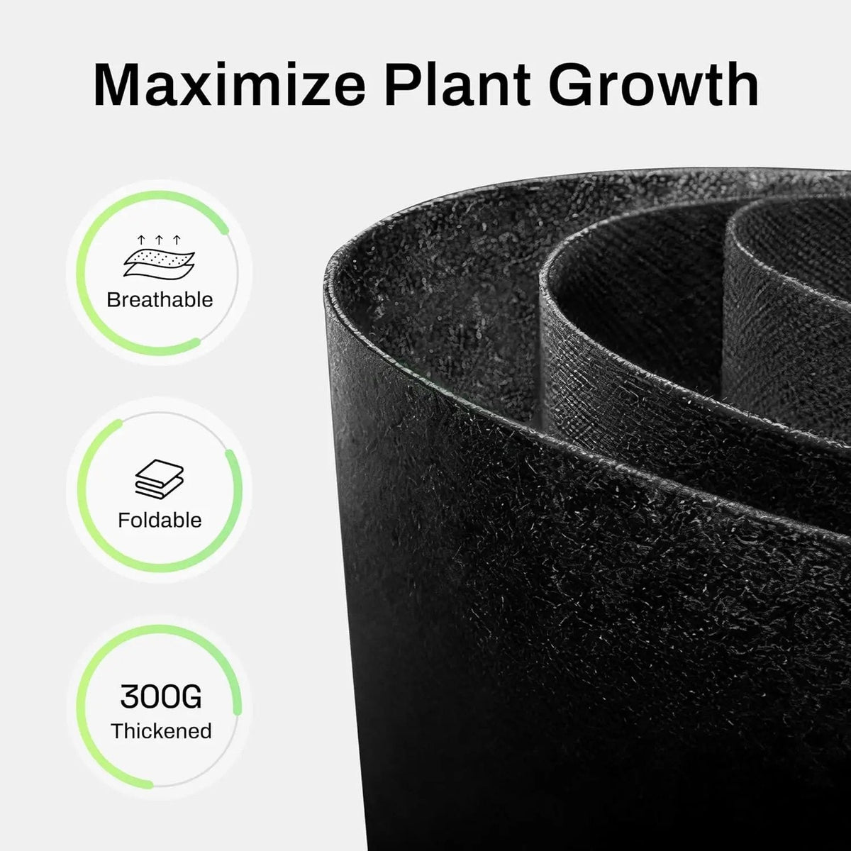 5-Pack 10 Gallon Grow Bags