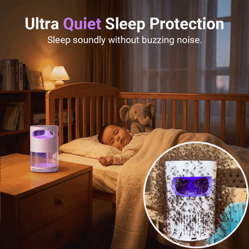50% OFF! 🦟 Vigorcurve® UV Mosquito Killer Lamp – quiet, USB, chemical-free🔇🌙
