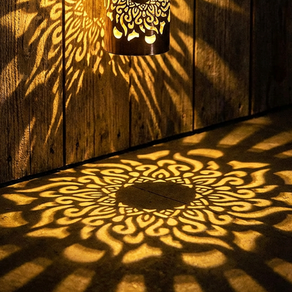 🌀💥Limited Sale -Buy 1 Get 1 Free🌞💡Solar Mandala Wall Light Outdoor Garden Fence Projector Lamp Patio Ambient Decor
